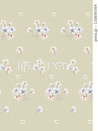 Collection of elegant vintage floral and toile de jouy seamless patterns with muted tones Collection of elegant vintage floral and toile de jouy seamless patterns with muted tones 138690364