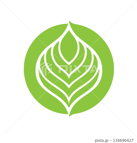 Modern Eco Leaf Logo Concept 138690427