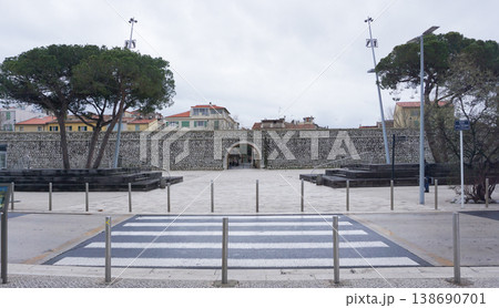 A typical, picturesque Antibes, France, on the south coastal Cote d'Azur along the Mediterranean Sea. A typical, picturesque Antibes, France, on the south coastal Cote d'Azur along the Mediterranean Sea. 138690701