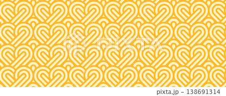 Pasta background, yellow ramen noodles pattern with seamless spaghetti texture 138691314