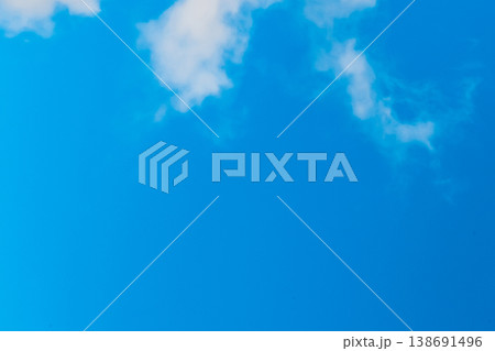 Soft white clouds blue sky background atmosphere air weather wind 138691496