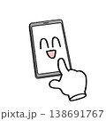 スマートフォンを操作する手 138691767