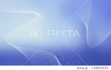 Abstract light halftone wallpaper and background gradient illustration with texture vector backdrop. Blue graphic modern and design futuristic pattern with banner geometric presentation.  138691850