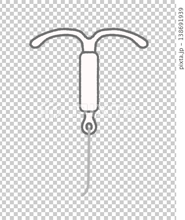 やさしいタッチのIUDイラスト｜性教育・子宮内避妊具 138691939