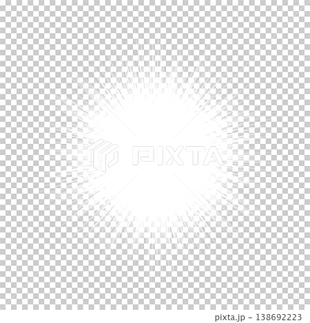 White sea urchin flash/concentration line speech bubble frame - Comic-style round spiky effect line sunburst material White sea urchin flash/concentration line speech bubble frame - Comic-style round spiky effect line sunburst material 138692223