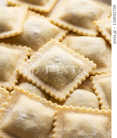 Ravioli pasta background. Healthy Eating Day 138692706