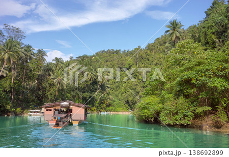 Loboc river, one of the main destinations on Bohol Island, Philippines. 138692899