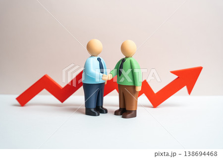 Business is booming after a deal is closed. Recognition of an employee achievement boosts morale. Success drives growth, motivation and strong corporate performance across the organization. Business is booming after a deal is closed. Recognition of an employee achievement boosts morale. Success drives growth, motivation and strong corporate performance across the organization. 138694468