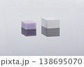 Comparation of raw e.max and zirconia. Size differences in dental materials before sintering 138695070