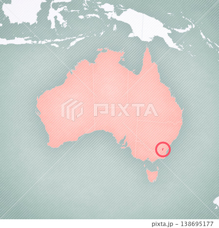 Map of Australia - Australian Capital Territory 138695177