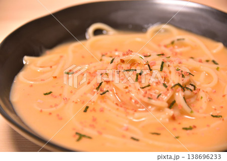 今昼はクリームスープパスタ　 138696233