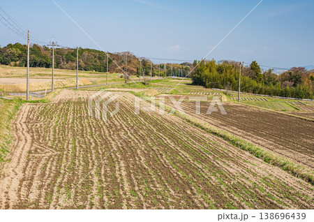 滋賀県大津市仰木の棚田風景 138696439