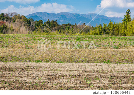 滋賀県大津市仰木の棚田風景 138696442
