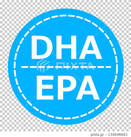 DHA EPA スタンプ ハンコ イラスト DHA EPA スタンプ ハンコ イラスト 138696681