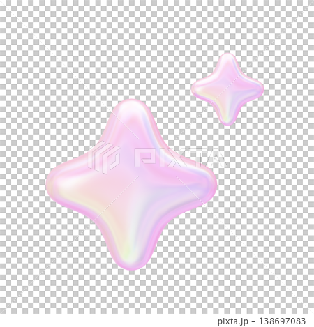ゆめかわいい3Dパールきらめき ぷっくりホログラフィックキラキラスパークル素材 ゆめかわいい3Dパールきらめき ぷっくりホログラフィックキラキラスパークル素材 138697083