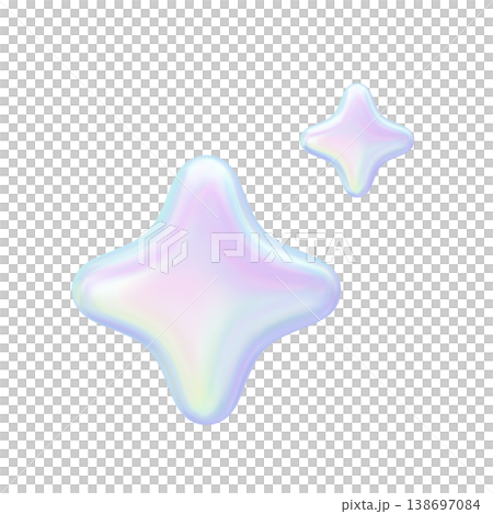 ゆめかわいい3Dパールきらめき ぷっくりホログラフィックキラキラスパークル素材 ゆめかわいい3Dパールきらめき ぷっくりホログラフィックキラキラスパークル素材 138697084