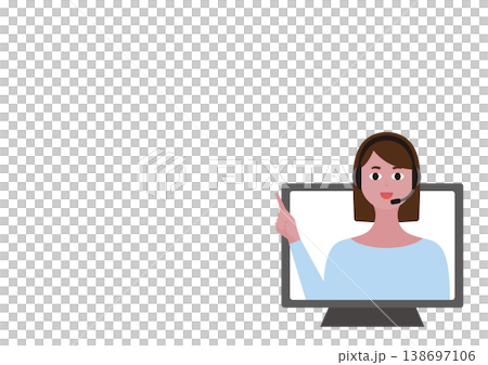 A female operator (right) gives instructions by pointing. A female operator (right) gives instructions by pointing. 138697106