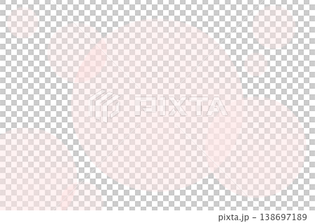 粉紅色水彩風格圓形透明PNG邊框背景。 138697189