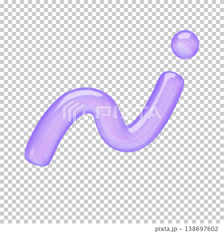 ゆめかわいいぷっくりシール風 3Dくるくる装飾アイコン ゆめかわいいぷっくりシール風 3Dくるくる装飾アイコン 138697602