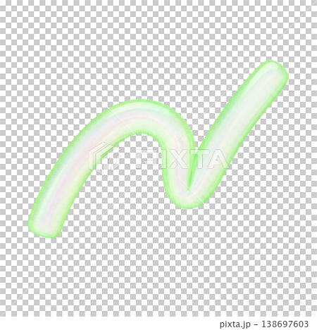 ゆめかわいいぷっくりシール風 3Dくるくる装飾アイコン ゆめかわいいぷっくりシール風 3Dくるくる装飾アイコン 138697603