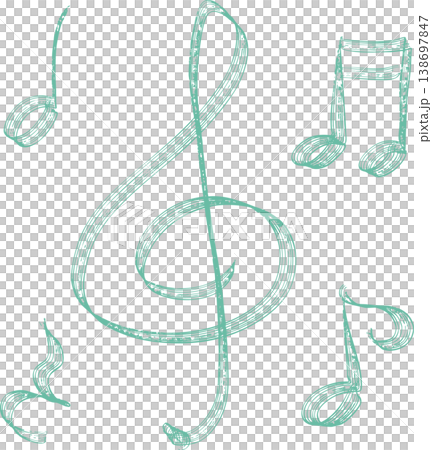 Lake Touch Melody Icon Set - Green Lake Touch Melody Icon Set - Green 138697847