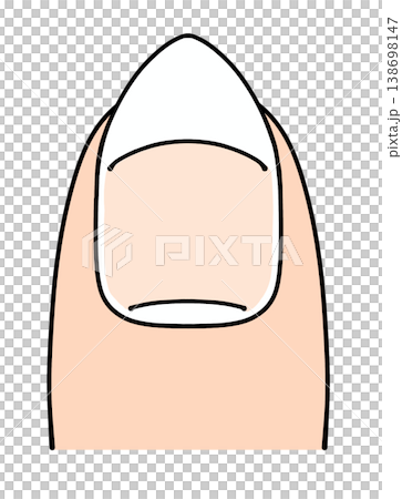 Loose, simple, almond-shaped nails with solid color. Loose, simple, almond-shaped nails with solid color. 138698147