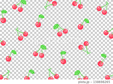 【像素畫】櫻花背景插圖 138698265