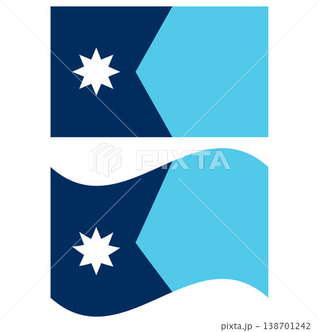 Waving flag of Minnesota. Minnesota flag sign. flat style. Waving flag of Minnesota. Minnesota flag sign. flat style. 138701242
