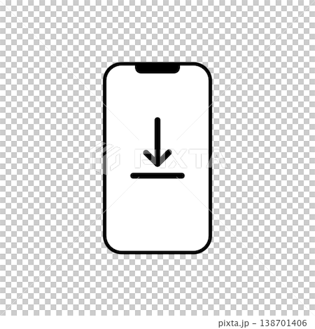 智慧型手機下載資料擷取通訊簡易圖標 智慧型手機下載資料擷取通訊簡易圖標 138701406