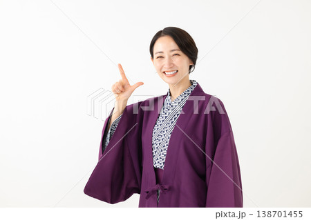 浴衣を着た女性 浴衣を着た女性 138701455