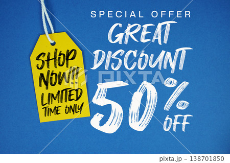 Great Discount 50% off Special offer with Price tag Limited Time Only Shop Now Great Discount 50% off Special offer with Price tag Limited Time Only Shop Now 138701850