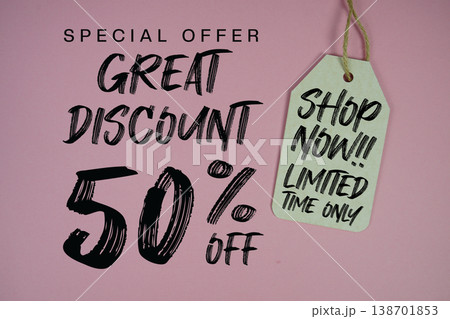 Great Discount 50% off Special offer with Price tag Limited Time Only Shop Now 138701853