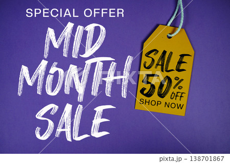 Mid Month Sale Special offer with Price tag Sale 50% Off Shop Now Mid Month Sale Special offer with Price tag Sale 50% Off Shop Now 138701867