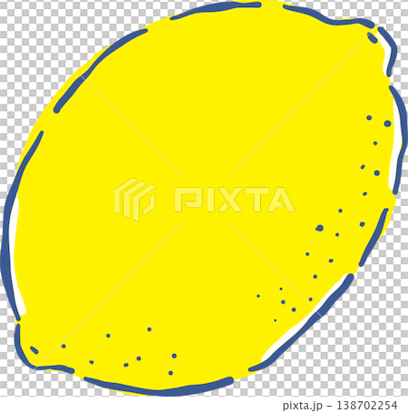 Hand drawn Lemon Whimsical Doodle 138702254