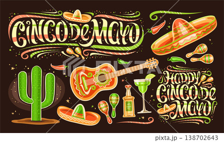 Vector set for Cinco de Mayo Vector set for Cinco de Mayo 138702643