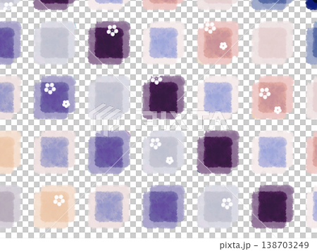 Abstract overlapping fluffy tiles - Stock Illustration [138703249] - PIXTA