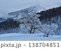 磐梯山を背に厳冬の霧氷 138704851