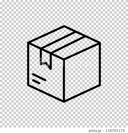 Product Box Package Line Icon Product Box Package Line Icon 138705178