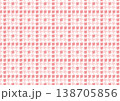 【日本の伝統模様】千鳥・千鳥格子のシームレスパターン（赤系） 138705856