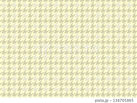 【日本の伝統模様】千鳥・千鳥格子のシームレスパターン（黄系） 138705865
