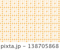 【日本の伝統模様】千鳥・千鳥格子のシームレスパターン（黄系） 138705868
