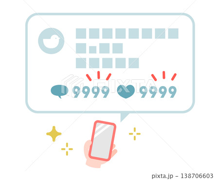 SNSで投稿がバズる 138706603