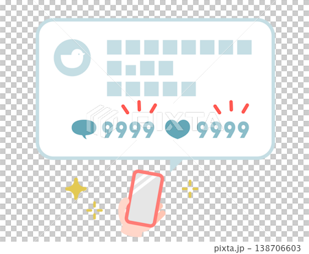 SNSで投稿がバズる 138706603