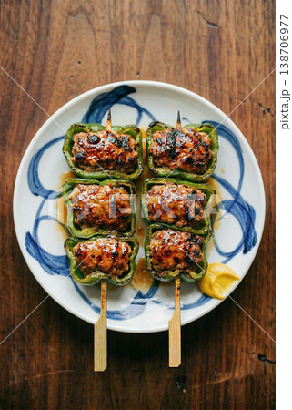 ピーマンの肉詰め 138706977