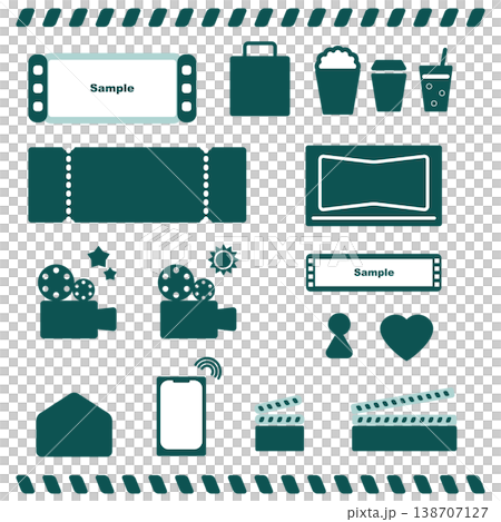 Muted Color Movie Icon Set 2 Muted Color Movie Icon Set 2 138707127