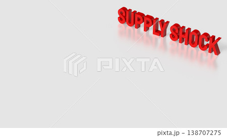 Global Supply Shock Economic Crisis and Market Disruption Concept 3d render. Global Supply Shock Economic Crisis and Market Disruption Concept 3d render. 138707275