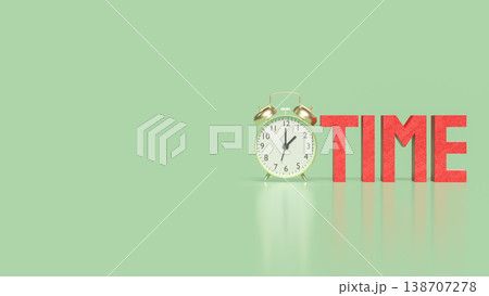 Time Management Concept with Alarm Clock and Productivity Symbol 3d render. Time Management Concept with Alarm Clock and Productivity Symbol 3d render. 138707278