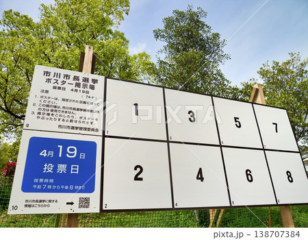 選挙ポスター掲示場・市川市長選挙2026 138707384