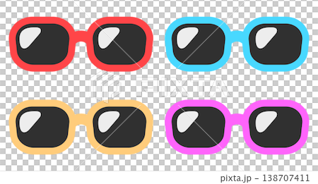 Simple sunglasses in 4 colors Simple sunglasses in 4 colors 138707411