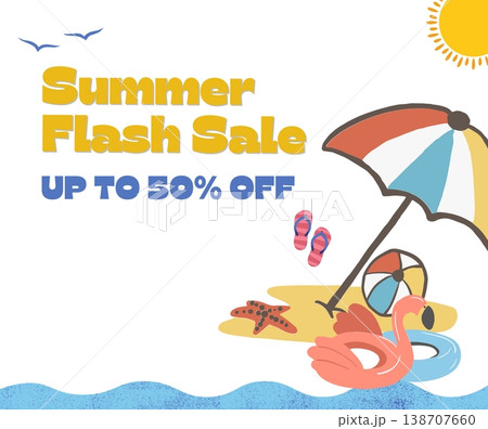 summer holiday background with vacation elements summer holiday background with vacation elements 138707660